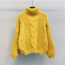 Turtleneck Pullovers Sweater 2022 Autumn Winter Short Sweater Women Knitted Casual Soft Jumper Fashion Long Sleeve Pull Femme 2024 - buy cheap