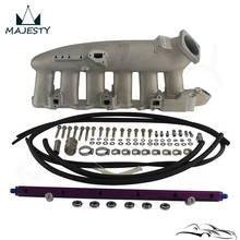 Cast Alloy Intake Manifold Plenum+Fuel Rail for N*issan R*33 R*32 R*B25DET 2024 - buy cheap