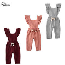 Newborn Toddler Kid Baby Girl Clothes Ruffle Romper Jumpsuit Outfits Sunsuit 2024 - buy cheap