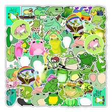 10/50PCS Anime Cartoon Color Frog Girl Kawaii Funny Toy Sticker Balance Car Decoration Cute Boy Child Animal Laptop Gift Cup 2024 - buy cheap