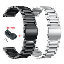 Металлический браслет из нержавеющей стали для Xiaomi Huami Amazfit GTR 47 мм 42 мм, браслет на запястье для Huami Amazfit GTS Bip, Молодежный ремешок для наручных часов 2024 - купить недорого