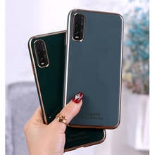 Capa protetora de celular luxuosa galvanizada, capa macia de cor sólida com revestimento tpu para oppo ace 2 a971 2020 a11 descoberta x2 reno 3 pneu pro r15 2 r11s 2024 - compre barato