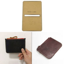 Leather diy craft tool kraft paper template mold coin purse hand storage bag drawing design sewing tool 2024 - buy cheap