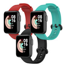 Paquete de 3 correas de repuesto para Xiaomi Mi Watch Lite, correa de silicona para reloj Redmi, pulsera azul, rojo y negro 2024 - compra barato