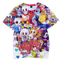 The game Undertale High Quality children T-shirt Kids Kawaii 3D printed t-shirts casual Cute T-Shirt streetwear summer Tees Tops 2024 - buy cheap