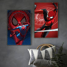 Lienzo de superhéroes de Marvel, pinturas artísticas de Spiderman, póster e impresión de arte de pared para sala de estar, decoración del hogar, Cuadros 2024 - compra barato