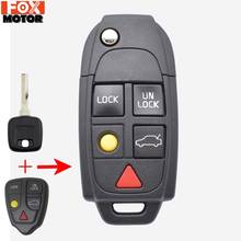 Modified Car Remote Key Shell Case For Volvo XC70 XC90 V50 V70 S40 V40 V90 C70 S60 S80 S70 Replacement Case 5 Button 2024 - buy cheap