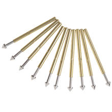 Sonda de prueba de resorte Pogo Pin 100mm, cabeza cónica chapada en oro, dedal de 1,3mm, 1,0 PcsP75-E2 / P75-E3 2024 - compra barato