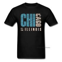 Funny Chicago illinois Boy T Shirt High Quality Summer Fall Short Sleeve Round Collar Pure Cotton Tops Shirts Casual Tee-Shirts 2024 - buy cheap