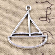 10pcs Charms Sailboat Sailing Boat 34x30mm Antique Silver Color Pendants DIYCrafts Making Findings Handmade Tibetan Jewelry 2024 - buy cheap