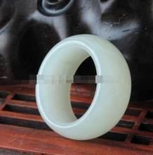 Free Shipping Certified Natural white jade Hetian And nephrite Round Circle Ring 2024 - buy cheap