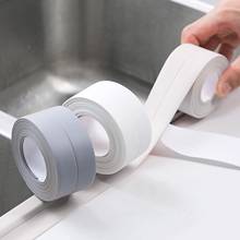 Rollo de cinta de sellado para baño, tira autoadhesiva impermeable de PVC, color blanco, para ducha, fregadero y cocina, 1 unidad 2024 - compra barato
