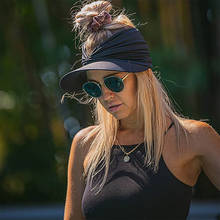 New Women's Summer Wide Brim Sun Hat Fashion Ponytail Beach Cap Ladies Outdoor Protection Sun Visor Hat 2024 - buy cheap