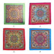 Ethnic Style Women Men Punk Hip Hop Bandana Bright Colorful Paisley Floral Print Square Scarf Cycling Dancing Headwrap Steetwear 2024 - buy cheap