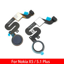 Home Button FingerPrint Touch ID Sensor Flex Cable Ribbon Replacement Parts For Nokia 5.1 Plus / X5 TA-1109 5.86 2024 - buy cheap