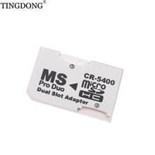 Adaptador de tarjeta de memoria SDHC, adaptador de tarjetas Micro SD/TF a MS PRO Duo para tarjeta PSP CR-5400 2024 - compra barato