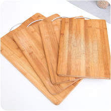 Herramienta de bloques de madera para cortar, tabla de cortar rectangular de bambú, duradera, antideslizante, accesorios de cocina 2024 - compra barato