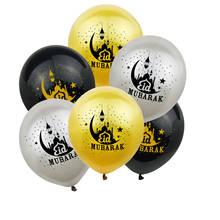 Globos de látex Eid Mubarak de 12 pulgadas, confeti de lentejuelas, Ramadán, Kareem, estrellas, Luna, decoración de fiesta, juego de 10 unidades 2024 - compra barato