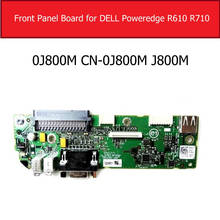 Подлинная VGA и передняя панель платы для Dell PowerEdge R710 R610 USB Замена платы 0J800M CN-0J800M J800M 2024 - купить недорого