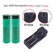 2PCS 18650  3.7V 3400mAh  Li-ion  Rechargeable  Battery + 1PCS  Double-Slot  Lntelligent  Charger 2024 - buy cheap