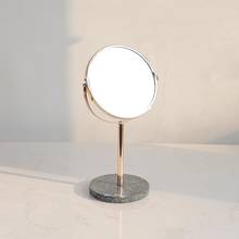 Creative Marble Desktop Dressing Mirror Makeup Mirror Girl Heart-shaped Mirror Desktop Princess Mirror 2024 - buy cheap