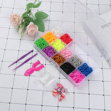 120/600Pcs/Box Rubber Loom Bands Girl Gift Elastic Band for DIY Weaving Lacing Bracelet Set Wholesale 2024 - buy cheap