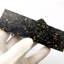 Faca para cabo de faca diy, ferramenta para produção de facas, folha de ouro, fibra de carbono mármore 4mm/8mm, 1 peça 2024 - compre barato