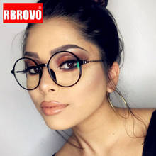 RBROVO 2020 круглые очки оправа женские прозрачные линзы очки женские/мужские винтажные очки оправа Женская Роскошная оптическая оправа для очков 2024 - купить недорого