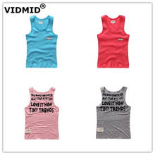 VIDMID/Летняя футболка без рукавов для мальчиков; детская верхняя одежда; жилеты для мальчиков; одежда для детей; майки для мальчиков; хлопковые яркие майки; футболки; C3 2024 - купить недорого