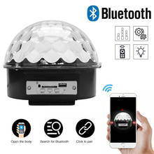 LED Crystal Magic Ball Wireless Bluetooth Speaker Light MP3 Music Crystal Decor Lamp Projector Party KTV  DJ Bar Car Lighting 2024 - buy cheap