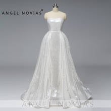 Vestidos de Noche elegantes para mujer, vestidos de Ángel, NOVIAS, Plata Arabia Saudí, blanco, Abendkleider, con falda de conejo y pon, Avondjurken 2018 2024 - compra barato