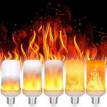 LED E27 Flame Bulb Fire E14 lamp Corn Bulb Flickering LED Light Dynamic Flame Effect 3W 5W 7W 9W for Home Lighting 2024 - buy cheap