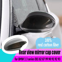 Capa de fibra de carbono para retrovisor de carro, acessórios para bmw série 1 3 e81 82 87 99 90 91 92 93, 2 peças 2024 - compre barato