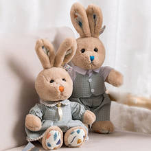 Juguete de peluche de conejo para amantes de los vestidos, muñeco de peluche, animal de peluche, regalo de cumpleaños para niños 2024 - compra barato