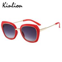 Kinlion-Gafas de sol de Metal para niños y niñas, lentes de sol infantiles de gran tamaño, redondas, con protección Uv400, 2020 2024 - compra barato