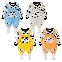 Boys Girls Spring Leisure Milk Pullover Solid Color Overalls Children Clothing Baby Vitality 2021 New Suits Kids Active Outfit 2024 - buy cheap