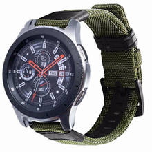 Canvas Nylon Watchband for  Samsung Gear Sport S2 S3 Galaxy Watch 42/46mm 20mm 22mm Jeep Strap for Huami Amazfit Bip Pebble Time 2024 - buy cheap