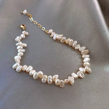Luxo coreano moda natural pedra pérola urso pingente pulseira para mulher requintado nova sorte manguito pulseira aniversário jóias 2024 - compre barato