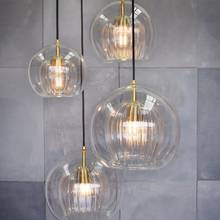 Luminária pendente de vidro, estilo nórdico, moderna, para cozinha, industrial, para bar, sala de jantar, sala de estar, acessório de decoração 2024 - compre barato