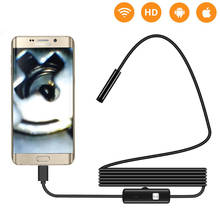 1/2m 5.5mm 7mm endoscópio câmera flexível usb android endoscópio à prova dwaterproof água 6 led borescope cobra inspeção câmera para android pc 2024 - compre barato