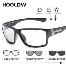 HOOLDW фотохромные солнцезащитные очки для мужчин, поляризованные солнцезащитные очки для вождения, мужские антибликовые очки, очки Хамелеона, меняющие цвет 2024 - купить недорого