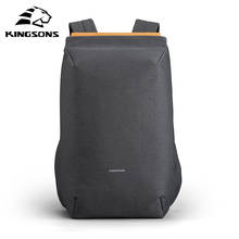 Kingsons, nova mochila impermeável, bolsa escolar com carregador usb, antifurto, mochila masculina e feminina para laptop e viagem, 2020 2024 - compre barato