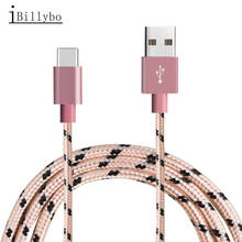 Type C USB Cable Fast Charging Nylon Braide Charger for Motorola Moto G6 PLUS P30 Z Z2 Z3 G7 Play One power Vision x4 x5 Z4 oppo 2024 - buy cheap