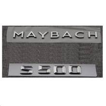 Хром 3D для MAYBACH S500 боковая Задняя эмблема значка на багажник наклейка для Mercedes 2024 - купить недорого