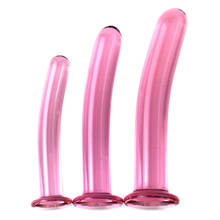 Розовый стеклянный анальный фаллоимитатор пенис взрослый мастурбатор эротическая секс-игрушка для женщин анальный фаллоимитатор Анальная пробка стеклянные женские фаллоимитаторы 2024 - купить недорого