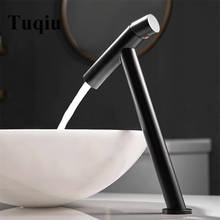 Bathroom Faucet Brass Black Basin Faucet Cold And Hot Water Mixer Sink Tap Single Handle Deck Mounted Faucet Sink Tap 2024 - buy cheap