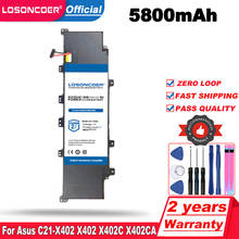 LOSONCOER 5800mAh C21-X402 Laptop Battery for ASUS C21-X402 S300 S400 S400C S400CA S400E X402 X402C X402CA 2024 - buy cheap