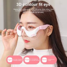 3D EMS горячий компресс массажер для глаз Беспроводной массаж глаз очки импульса вибрации для удаления темных кругов под глазами против морщин циркуляцию крови 2024 - купить недорого