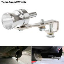 Universal Car Turbo Sound Simulator Muffler Silver S/M/L/XL Fit for Motorcycle/Car Straight Muffler 2024 - buy cheap