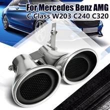 Автомобильная выхлопная труба глушителя из нержавеющей стали для Mercedes Benz C Class W203 C240 C320 2024 - купить недорого